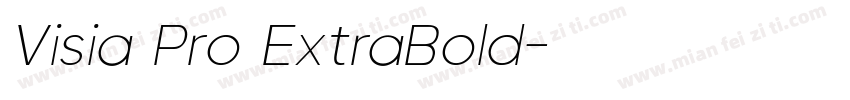 Visia Pro ExtraBold字体转换